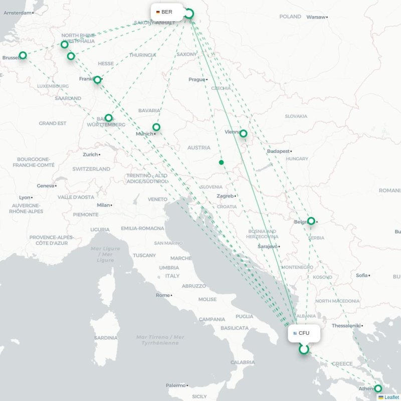 CFU - BER route map