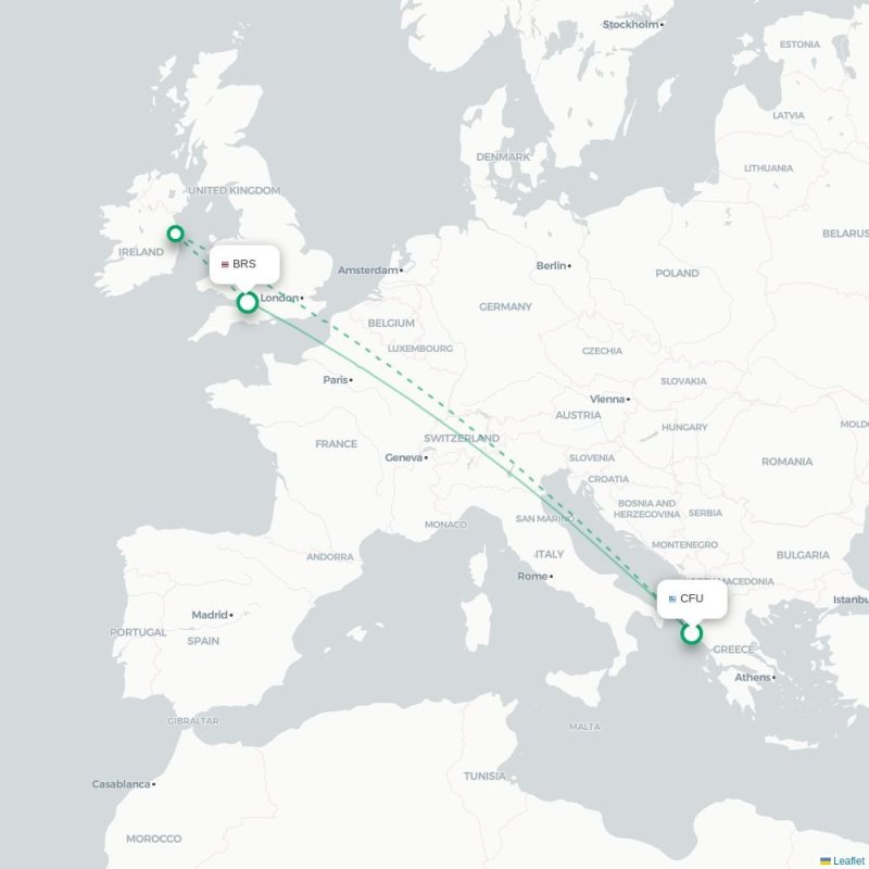 CFU - BRS route map