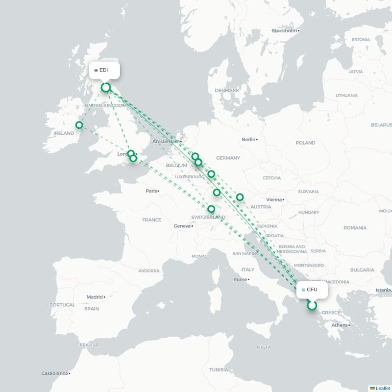 CFU - EDI route map