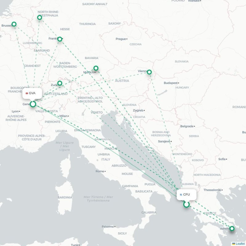 CFU - GVA route map