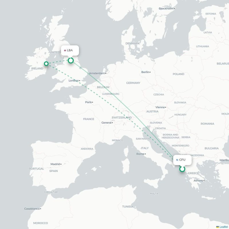 CFU - LBA route map