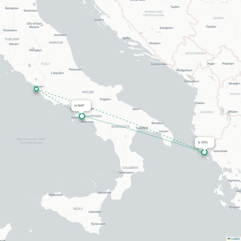 CFU - NAP route map