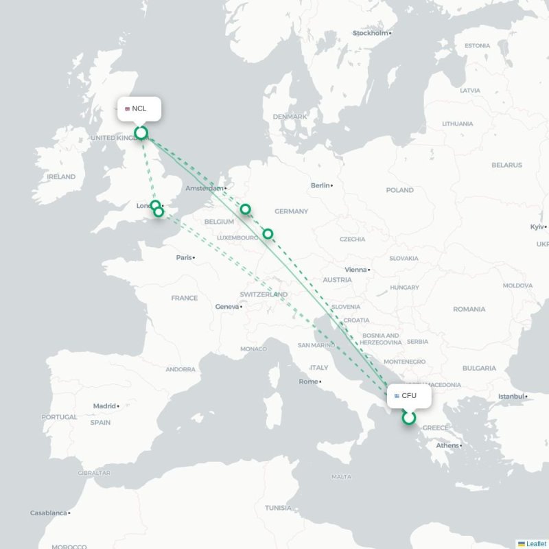 CFU - NCL route map