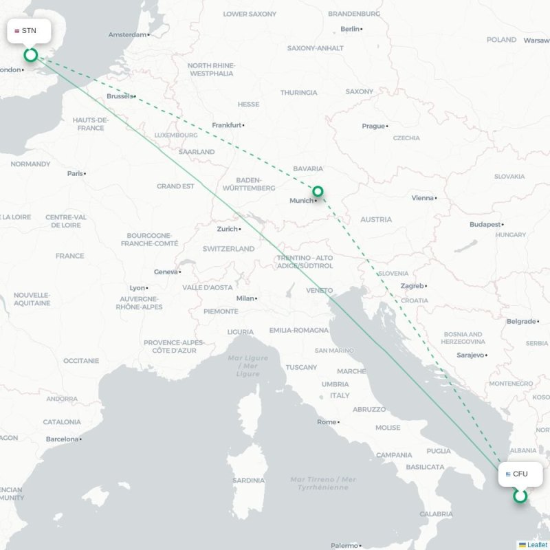 CFU - STN route map