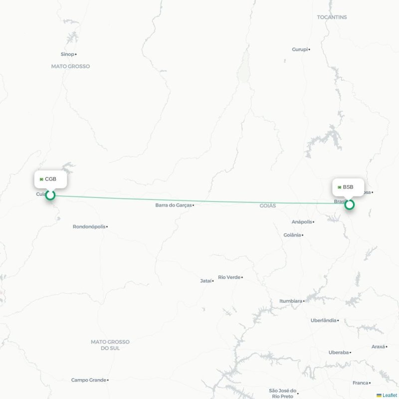 CGB - BSB route map