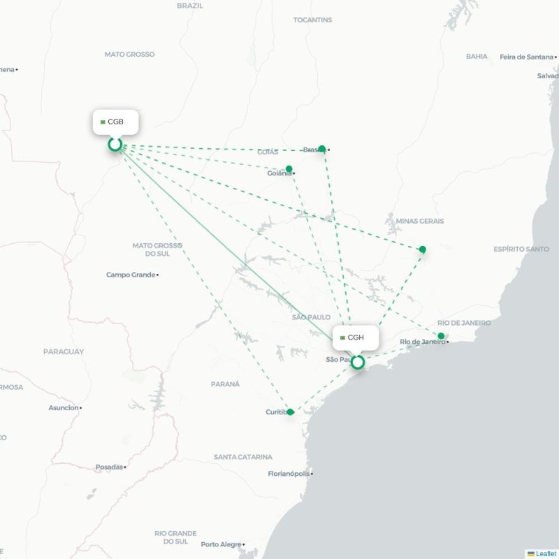 CGB - CGH route map