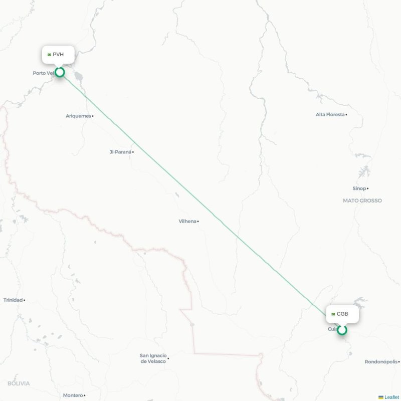 CGB - PVH route map