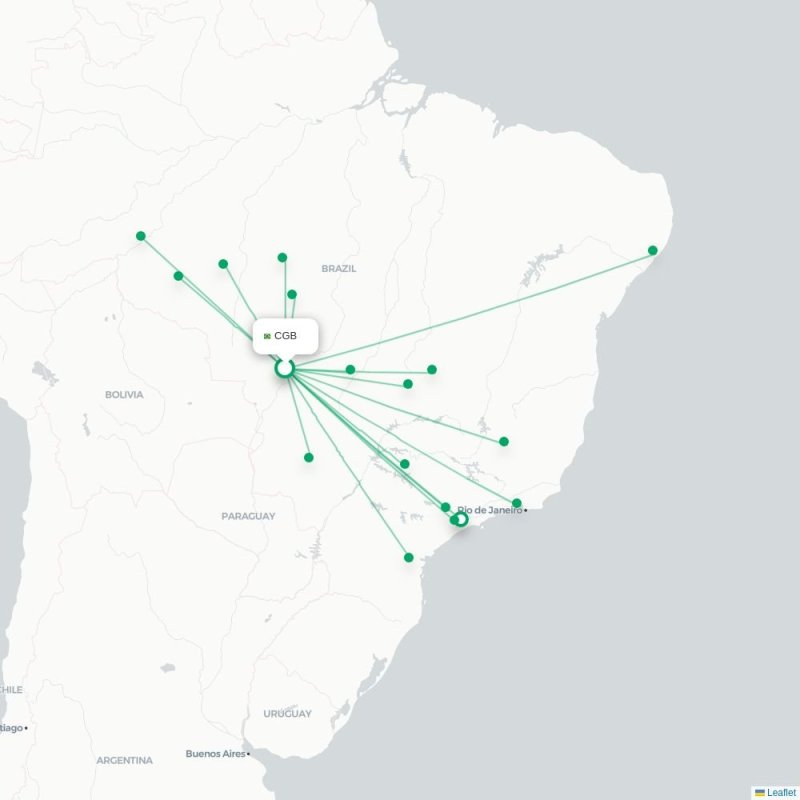 CGB - GRU route map