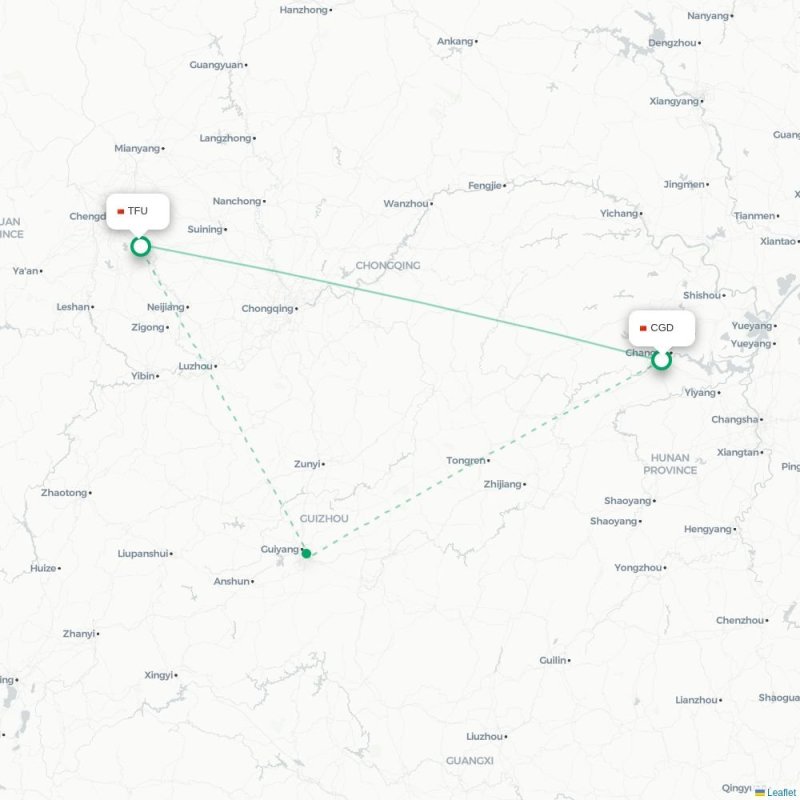 CGD - TFU route map
