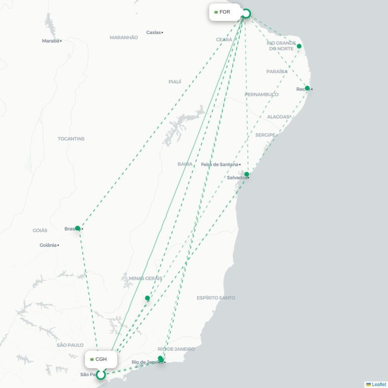 CGH - FOR route map