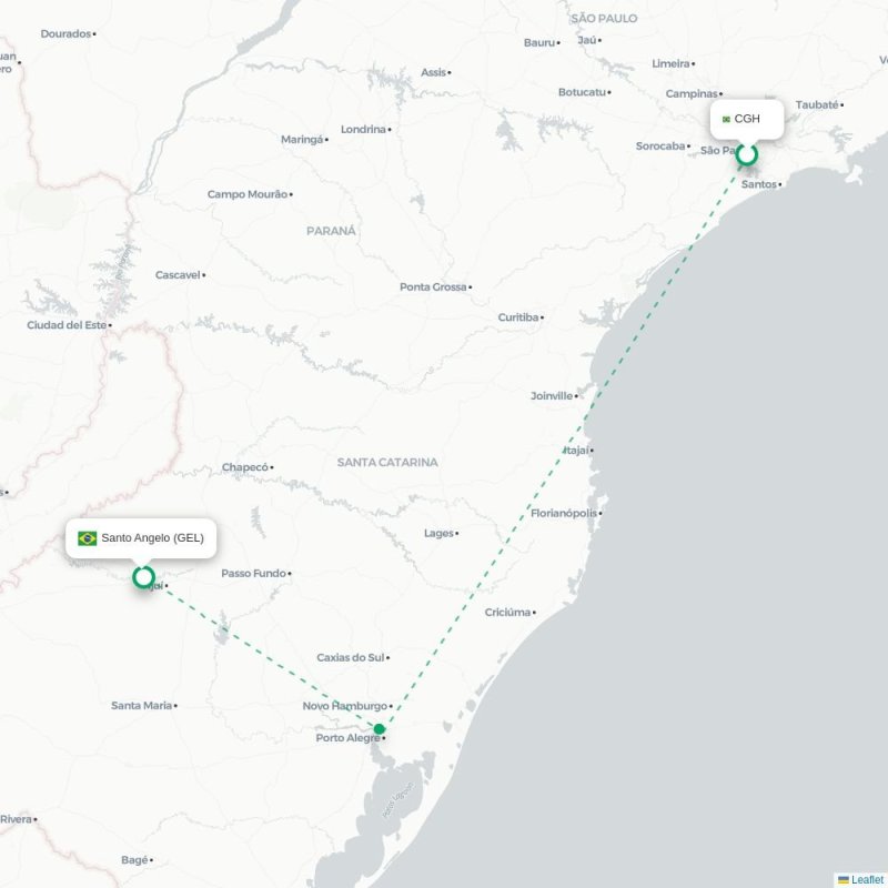 CGH - GEL route map