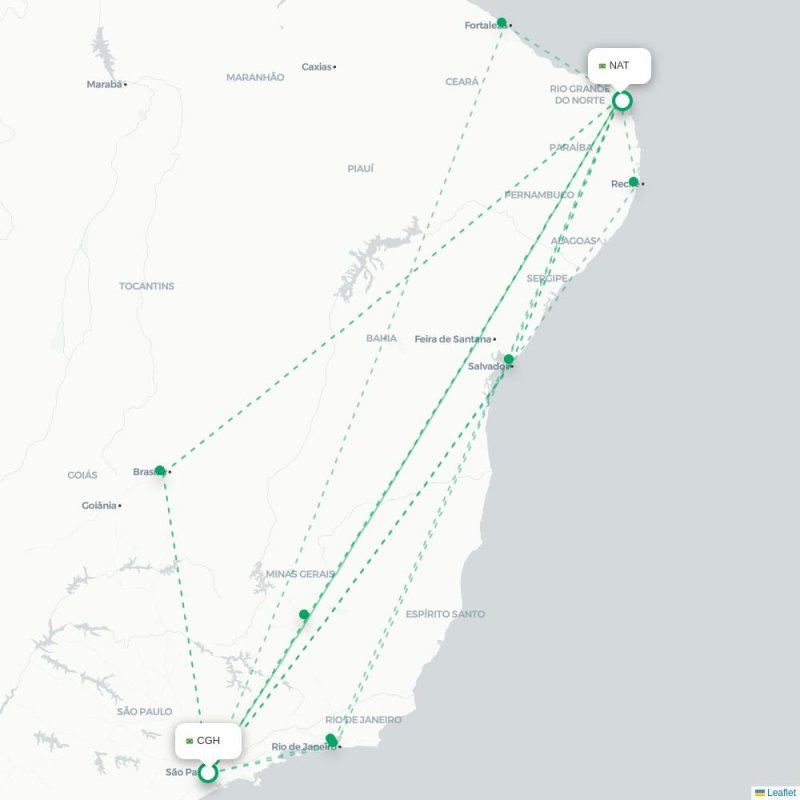 CGH - NAT route map
