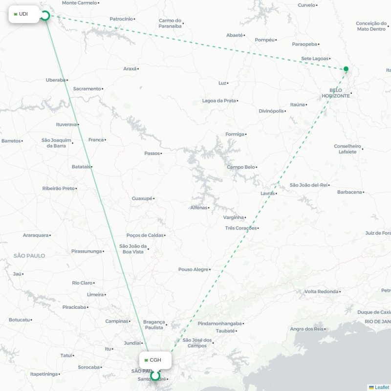 CGH - UDI route map