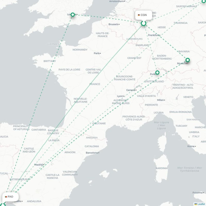 CGN - FAO route map