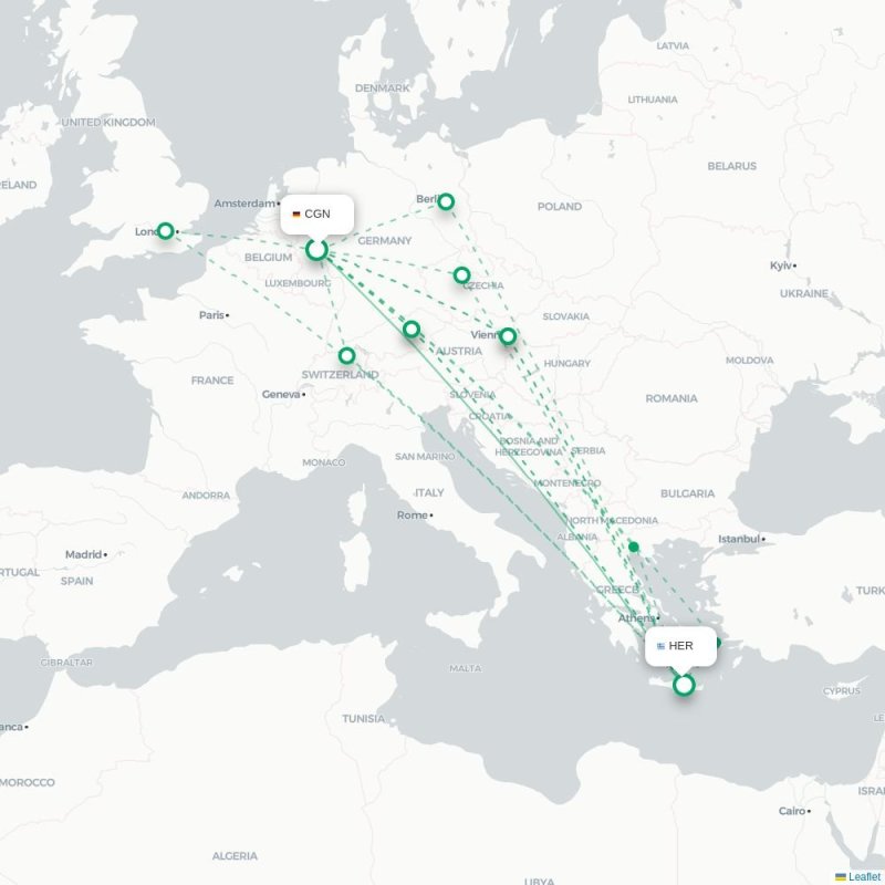 CGN - HER route map