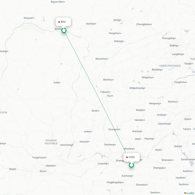 CGO - BAV route map