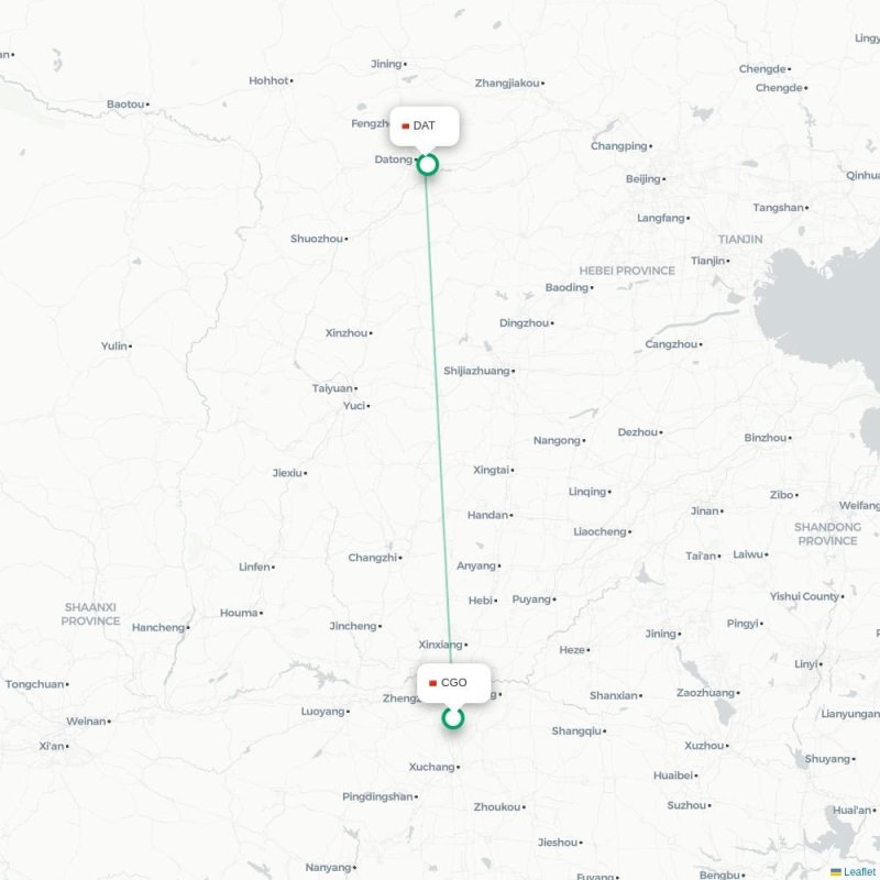CGO - DAT route map