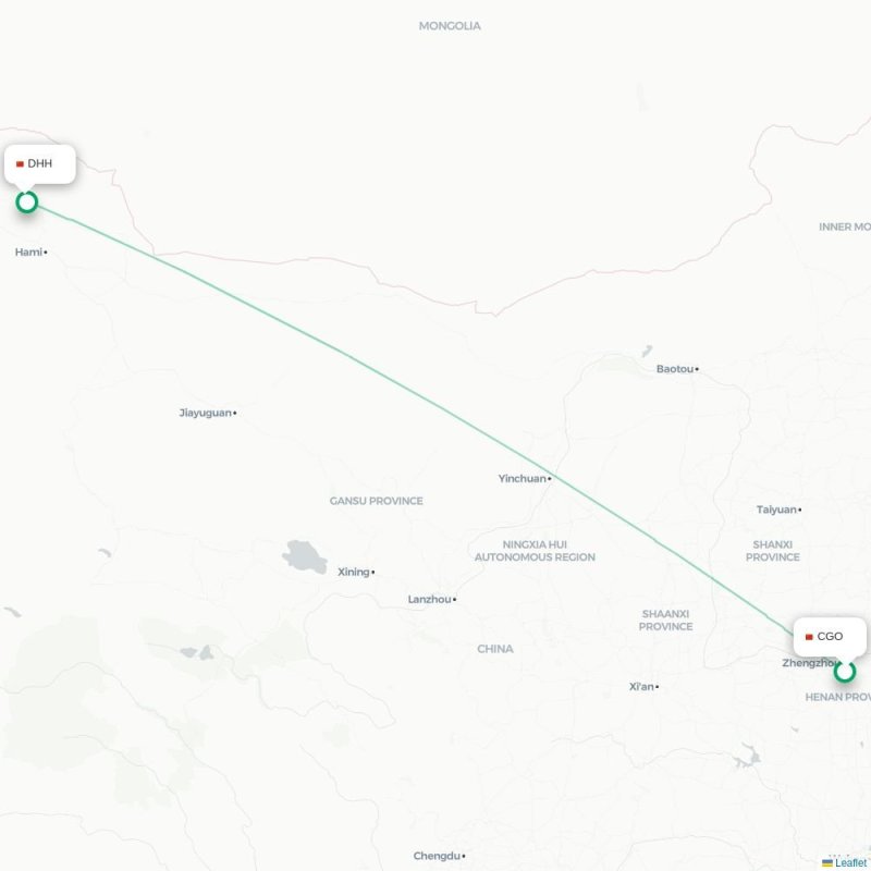 CGO - DHH route map