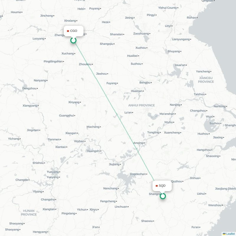 CGO - SQD route map