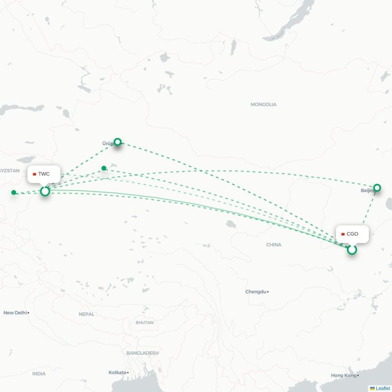CGO - TWC route map