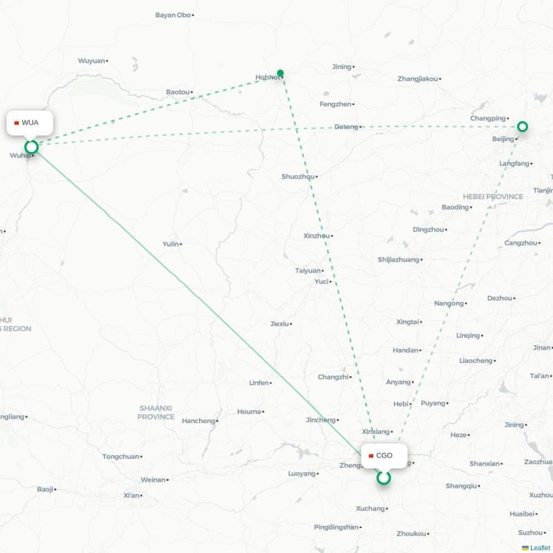 CGO - WUA route map