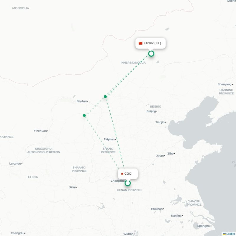 CGO - XIL route map