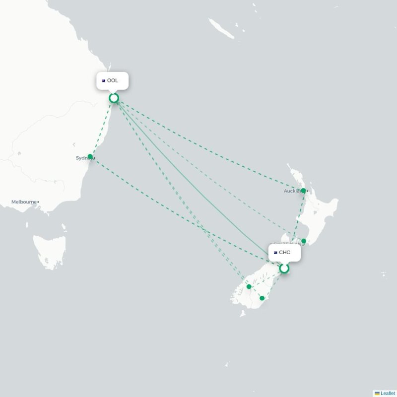CHC - OOL route map