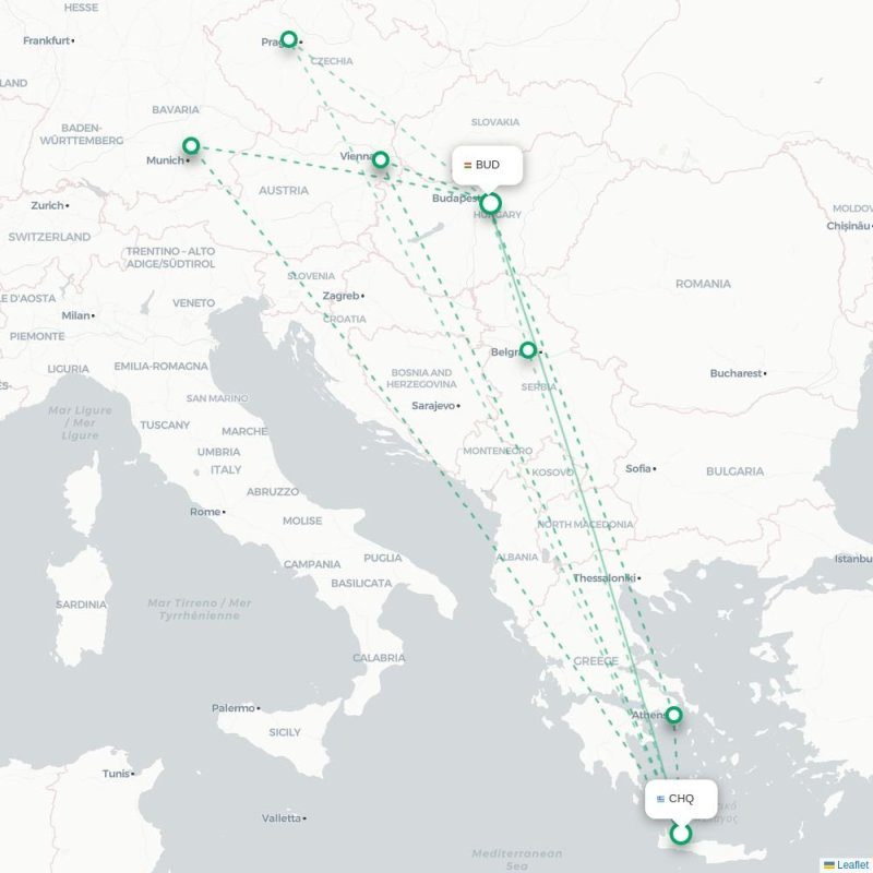 CHQ - BUD route map