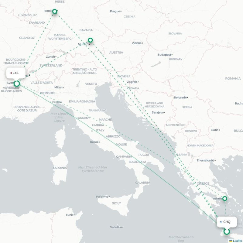 CHQ - LYS route map