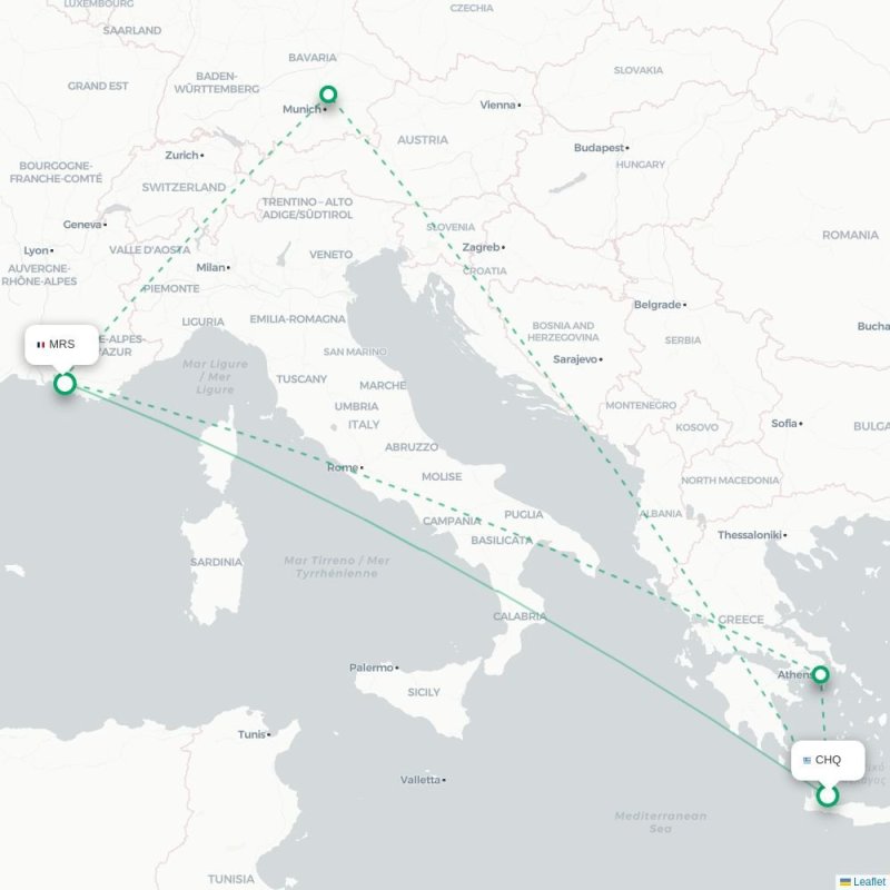 CHQ - MRS route map