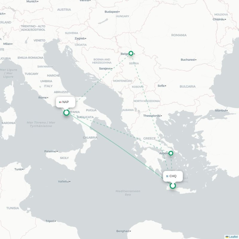 CHQ - NAP route map