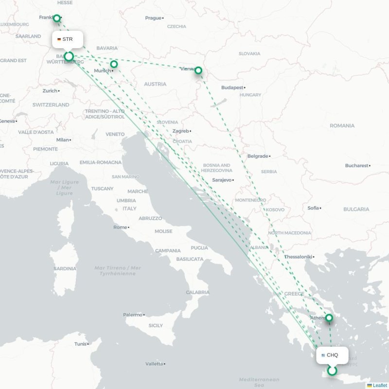 CHQ - STR route map