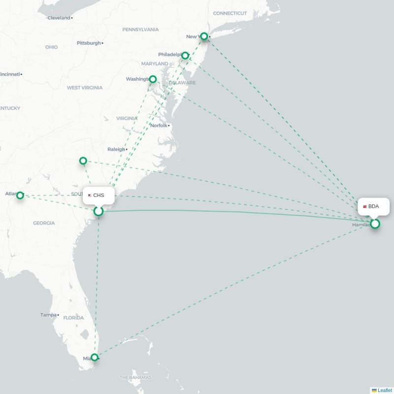 CHS - BDA route map