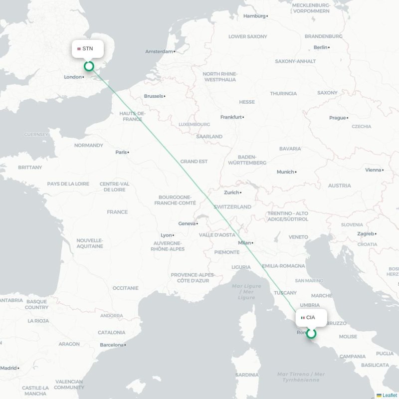 CIA - STN route map