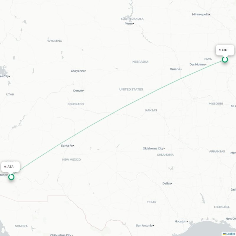 CID - AZA route map