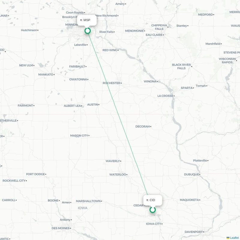 CID - MSP route map