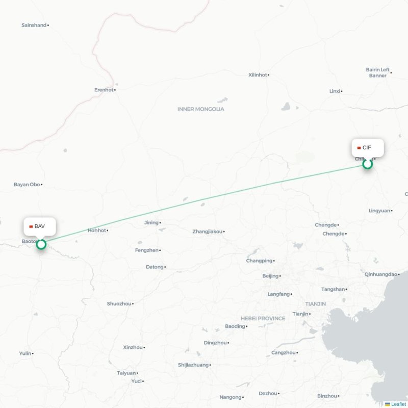 CIF - BAV route map