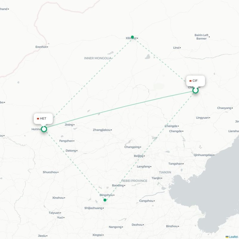 CIF - HET route map
