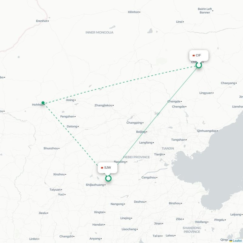CIF - SJW route map