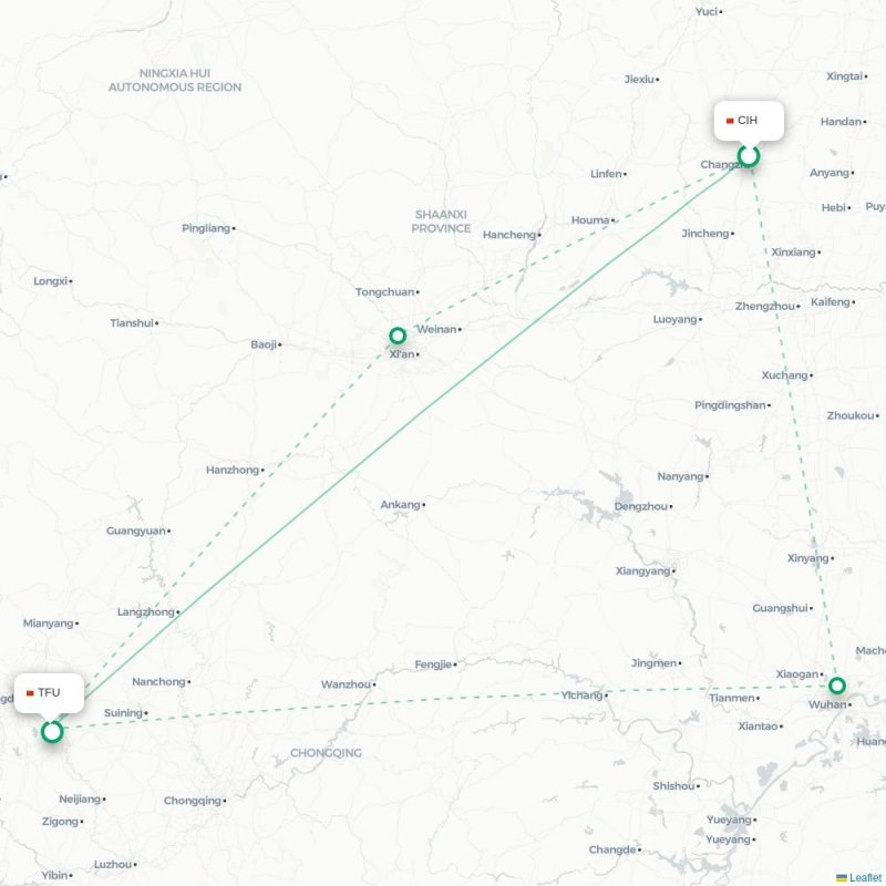 CIH - TFU route map