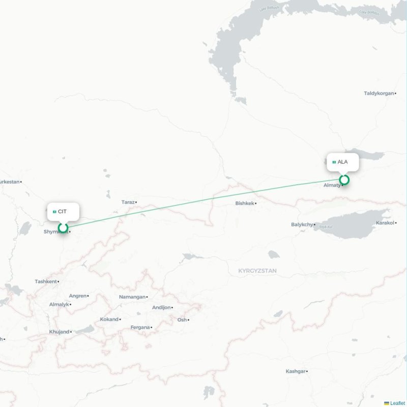 CIT - ALA route map