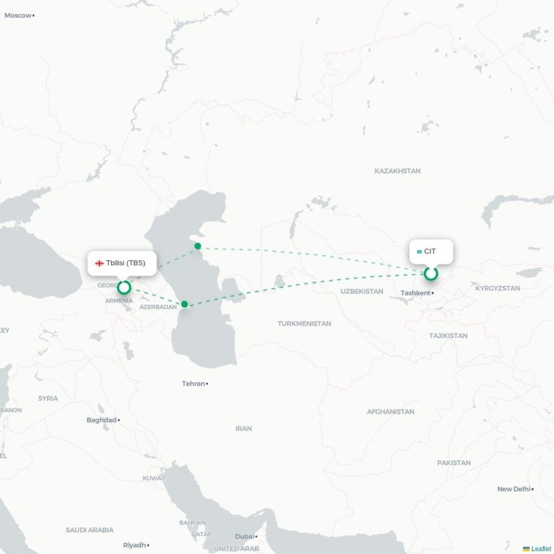 CIT - TBS route map