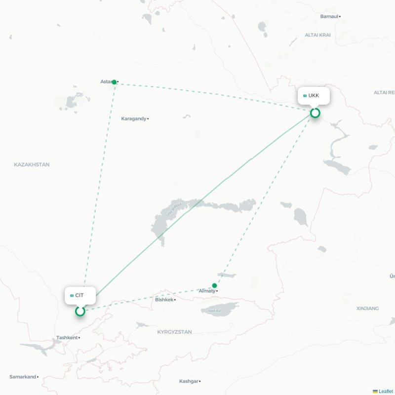 CIT - UKK route map