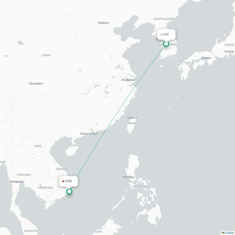 CJJ - CXR route map