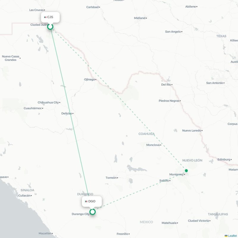 CJS - DGO route map