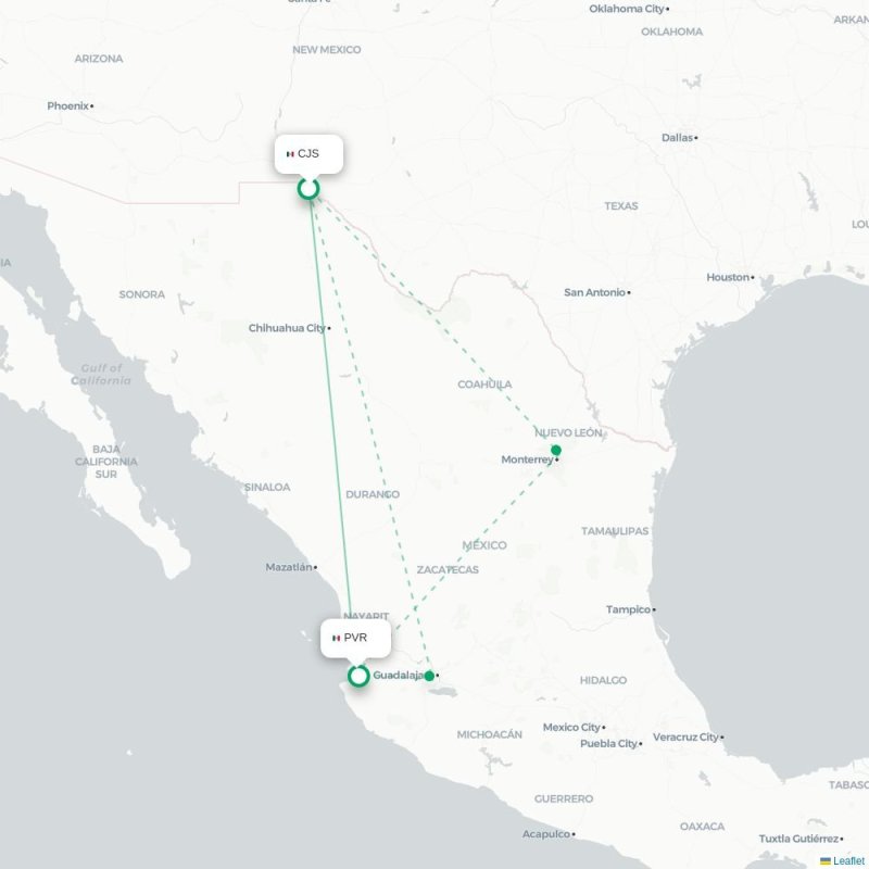 CJS - PVR route map
