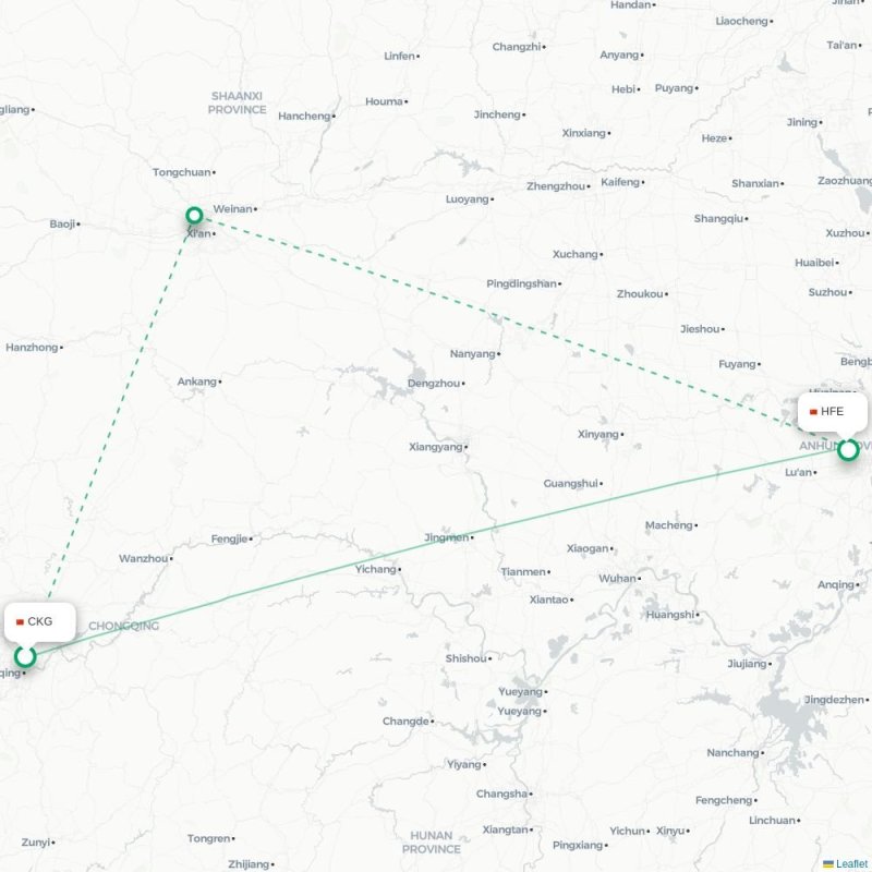 CKG - HFE route map