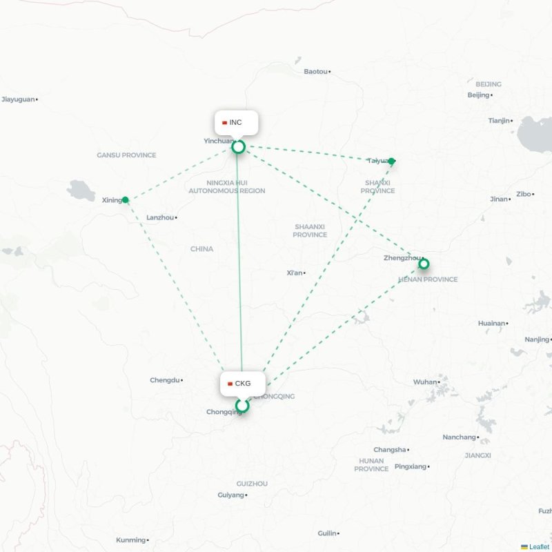 CKG - INC route map