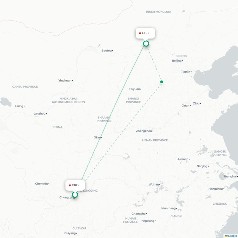 CKG - UCB route map