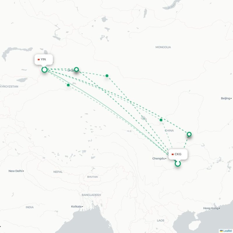 CKG - YIN route map